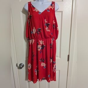 Maurices Tank Minidress V Neck Flattering Waist Above Knee Dress Faux Wrap